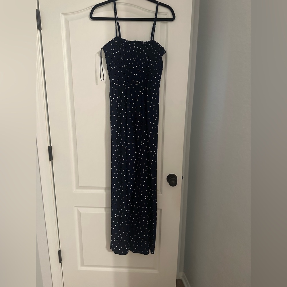 Cute polka dot jumpsuit! Like new, worn once!